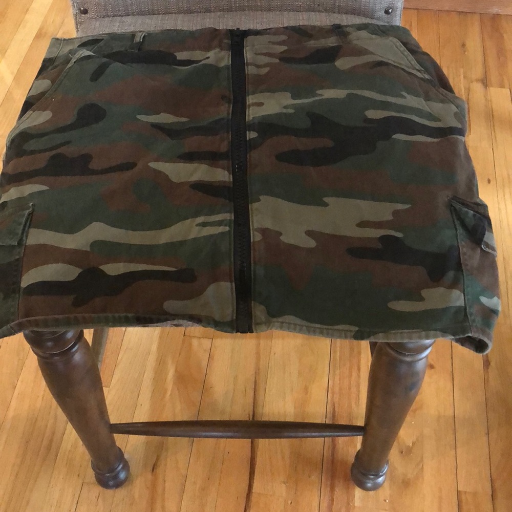 Camo Cargo Mini Skirt